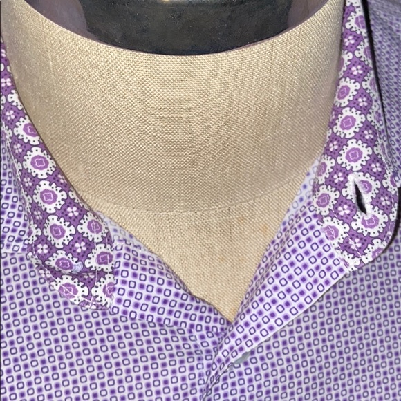 Men’s Bugatchi Uomo Dress Shirt Size Large - Picture 2 of 4